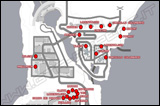 Mappa Veicoli Shoreside GTA 3
