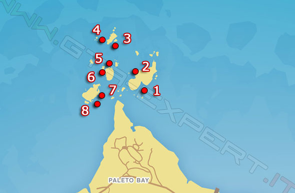 Mappa cadaveri del killer dell'infinito di GTA 5