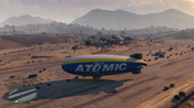 Vista laterale dell'Atomic Blimp
