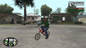 Vista frontale della BMX in GTA: San Andreas