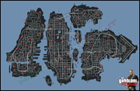 Mappa dei gabbiani in GTA: The Lost and Damned