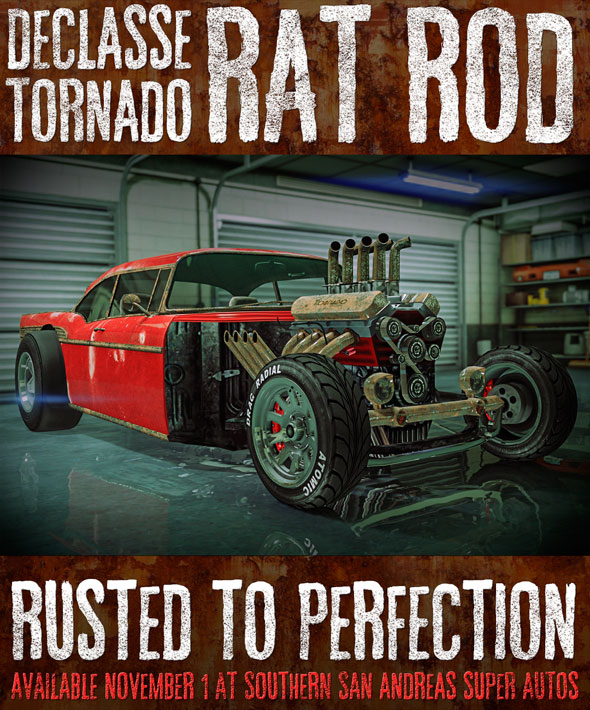 Declasse Tornado Rat Rod ora disponibile in GTA Online