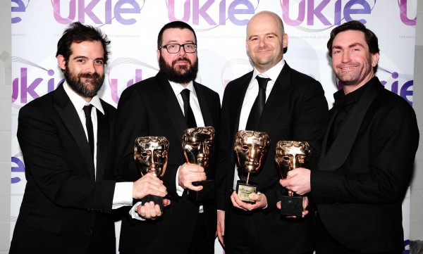 Sam Houser, Aaron Garbut, Dan Houser e Leslie Benzies