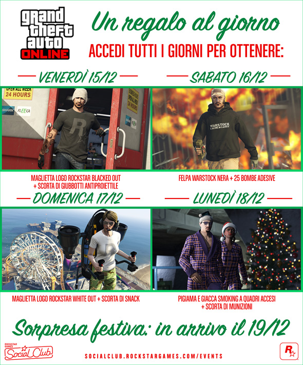 Un regalo al giorno su GTA Online