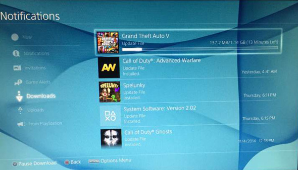 Patch da 1.14 GB per GTA 5 su PS4