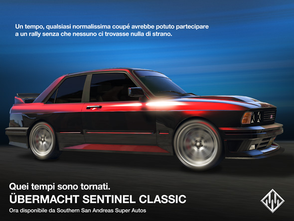 Ubermacht Sentinel Classic disponibile su GTA Online